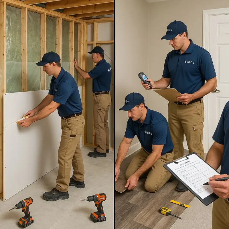 Repairs and Reconstruction process in Baldwin, LA
